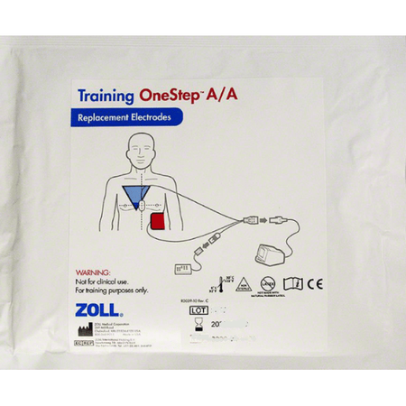 ZOLL TRAINING ONESTEP AA REPLACEMENT ELECTRODES, PK8 8900-0245-01